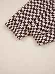 Checkered Drawstring Hoodie and Pants Set  Style Ratio