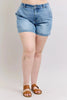 Judy Blue High Rise Denim Shorts Plus Size  Style Ratio