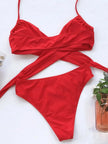 Halter Neck Two-Piece Bikini Set  Style Ratio
