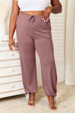 Basic Bae Full Size Soft Rayon Drawstring Joggers  Style Ratio