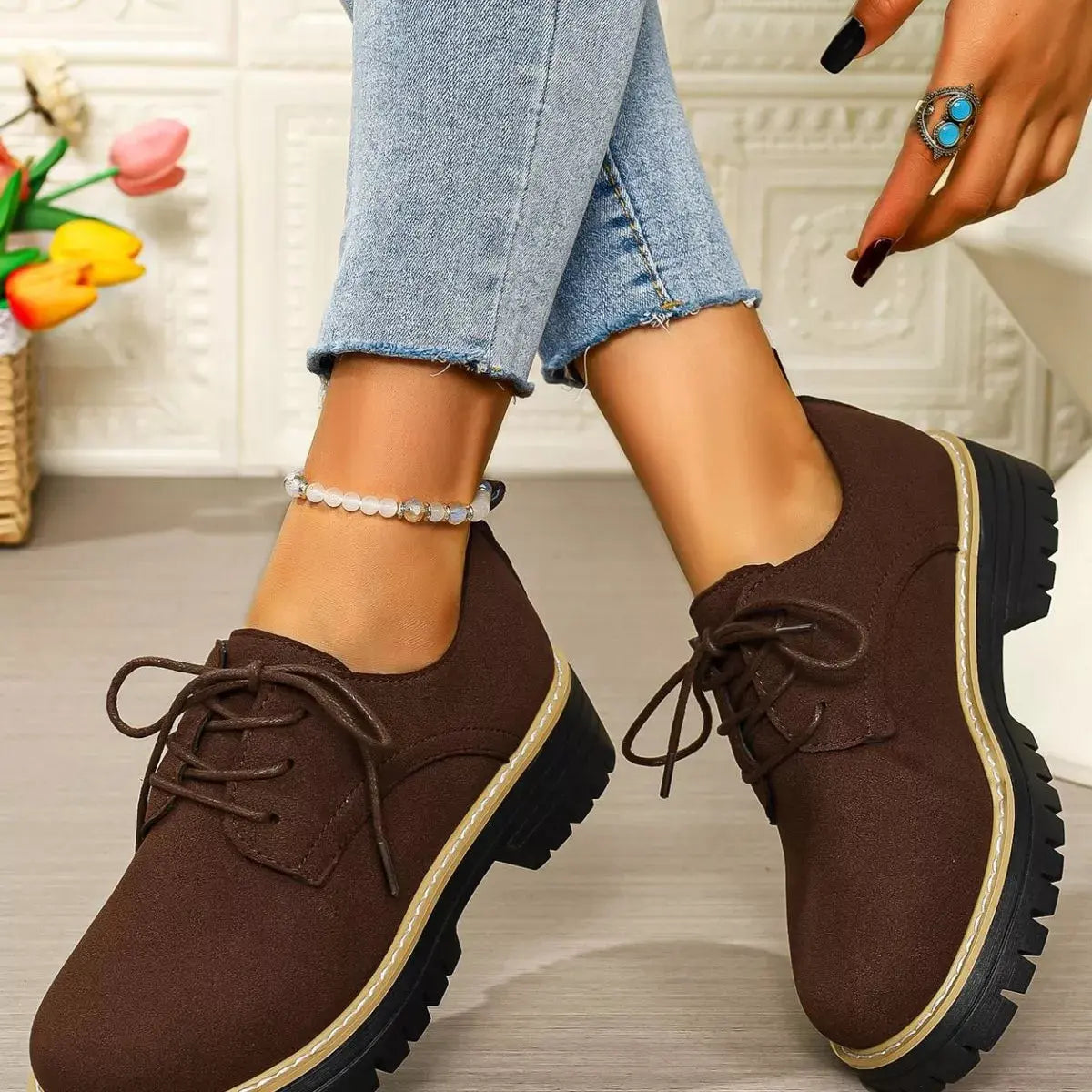 Lace-Up Platform Loafers  Style Ratio