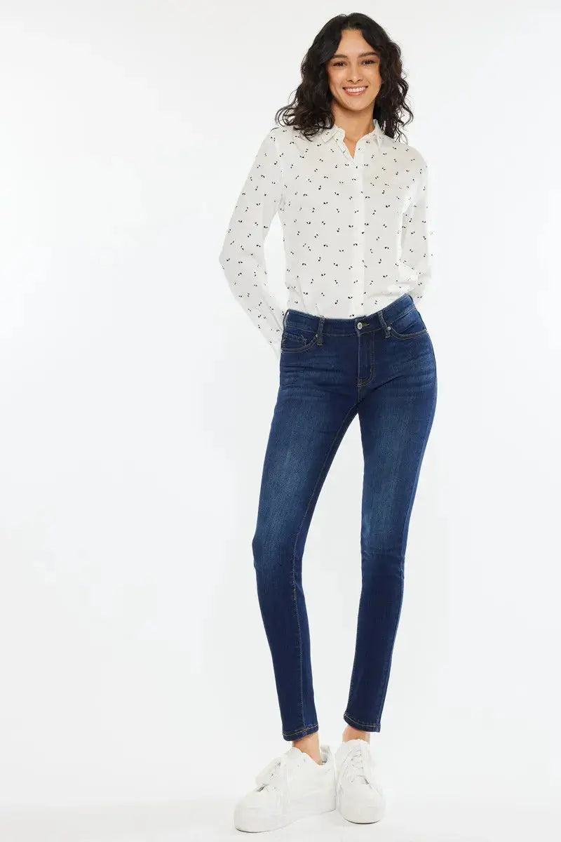 Kancan Mid Rise Super Skinny Jeans  Style Ratio