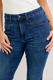 Judy Blue High-Waisted Flare Jeans with Front Pockets  Style Ratio
