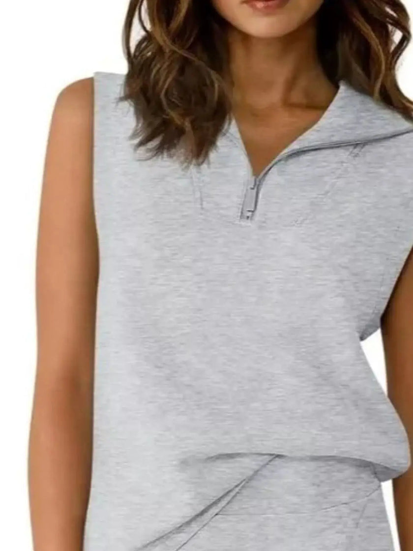 Quarter Zip Top and Skort Set  Style Ratio
