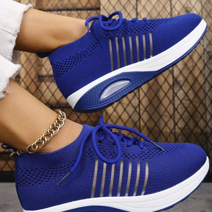 Breathable Mesh Lace Up Sneakers  Style Ratio