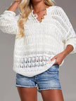 Button-Detail Knit Cover Up  Style Ratio