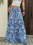 Paisley Print Maxi Skirt  Style Ratio