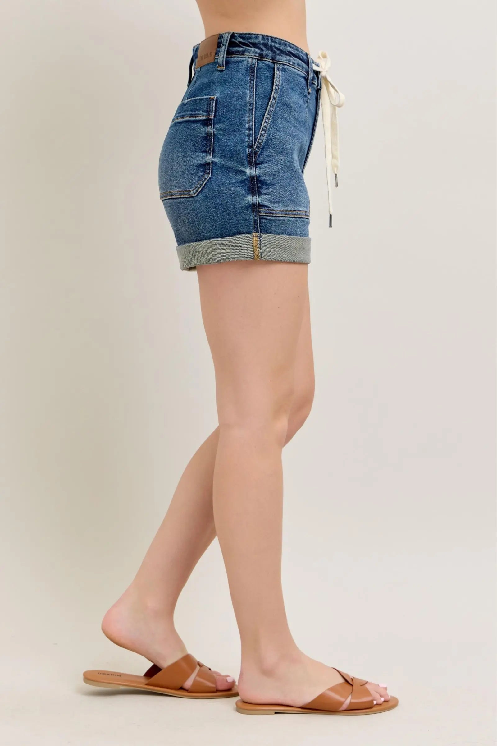 Judy Blue High Rise Cuff Denim Shorts  Style Ratio
