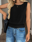 Smocked Waist Round Neck Tank  Style Ratio