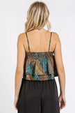Mittoshop Paisley Patchwork Satin Ruffle Cami  Style Ratio