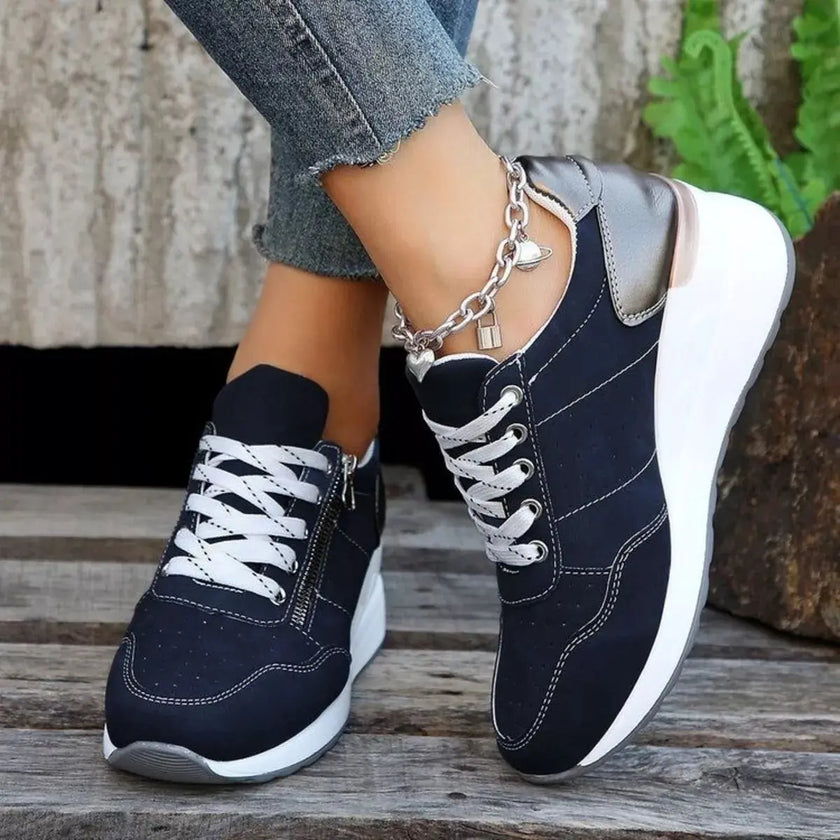 Lace Up Wedge Sneakers  Style Ratio