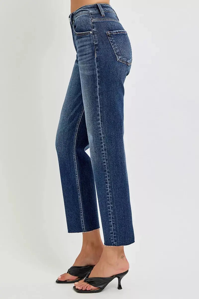 RISEN High Rise Slim Barrel Jeans  Style Ratio