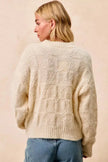 BiBi Checker Board Drop Shoulder Sweater  Style Ratio