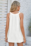 Openwork Round Neck Wide Strap Tank  Style Ratio