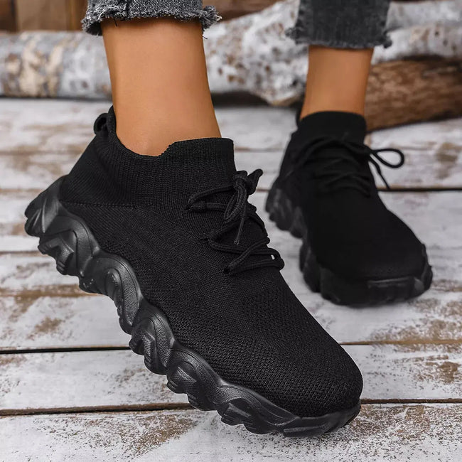 Round Toe Lace Up Athletic  Style Ratio