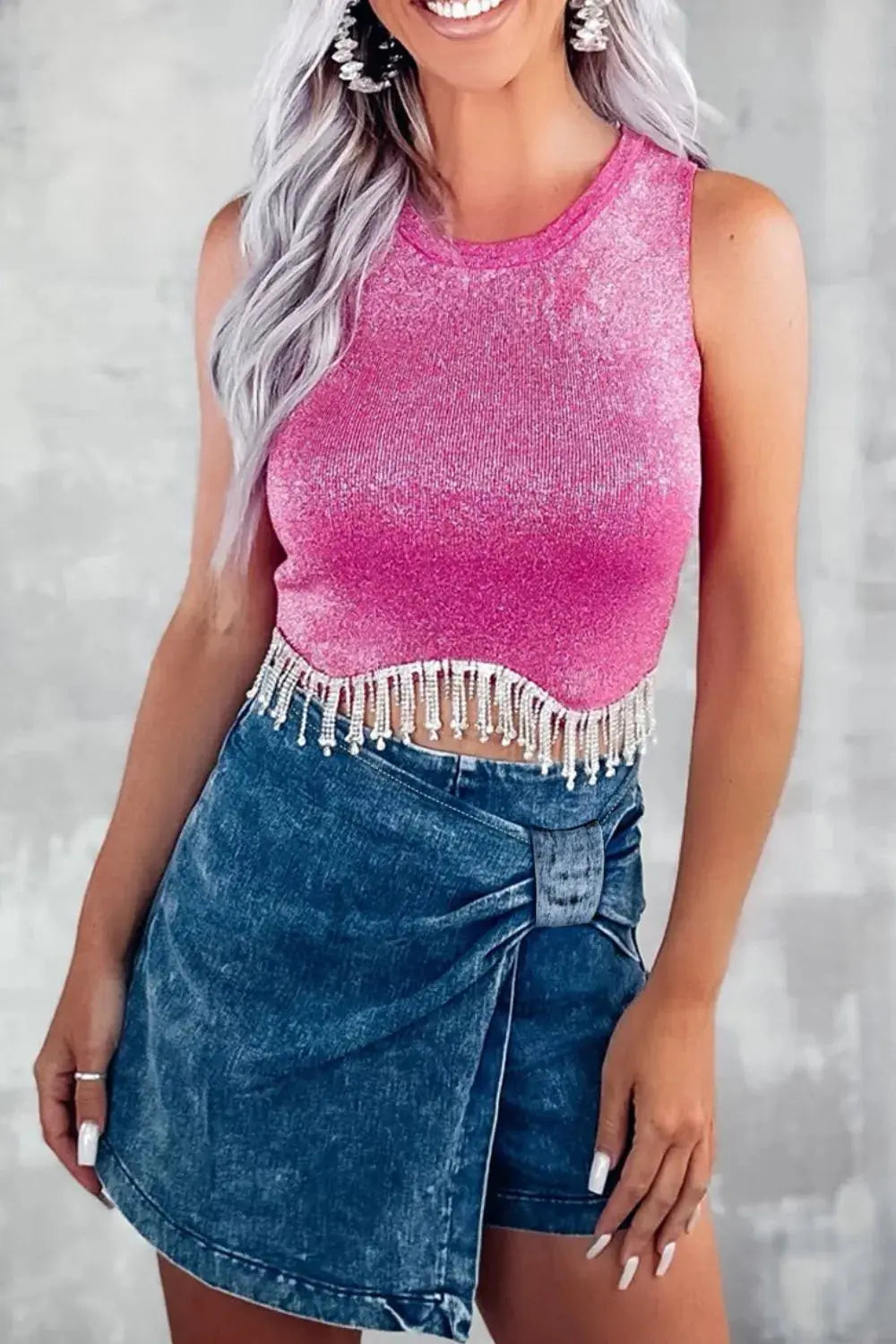 Zip Back Denim Skort  Style Ratio