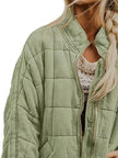 Quilted Zip Up Outerwear  Style Ratio