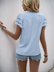 Swiss Dot Short Sleeve Blouse  Style Ratio