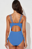 Tied Cutout Plunge One-Piece Swimsuit  Style Ratio