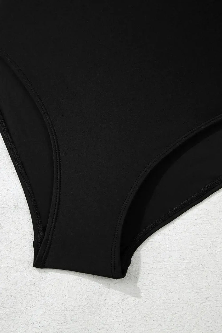 Square Neck A-line One Piece Swim Dress  Style Ratio
