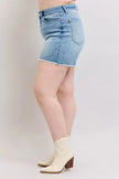 Judy Blue High Waist Western Embroidery Detail Cut Off Denim Shorts  Style Ratio