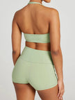 Halter Neck Cami and Shorts Active Set  Style Ratio
