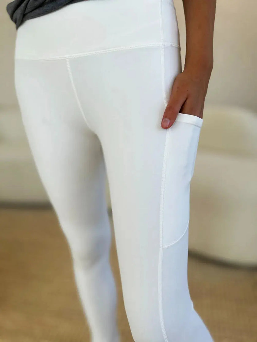 Wide Waistband Sports Leggings  Style Ratio
