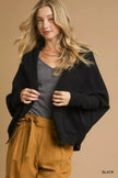 Umgee Open Front Cardigan with Front Pockets  Style Ratio