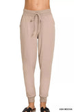 Zenana Drawstring Cotton Joggers with Pockets  Style Ratio