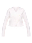 Cropped V Neck Button Up Cardigan  Style Ratio