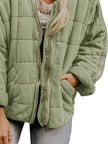 Quilted Zip Up Outerwear  Style Ratio