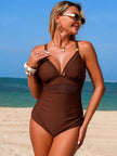 Mesh Panel One-Piece Swimsuit  Style Ratio