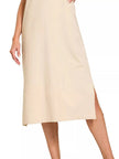 Zenana Round Neck Side Slit Midi Dress  Style Ratio