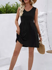 V-Neck Sleeveless Mini Dress  Style Ratio