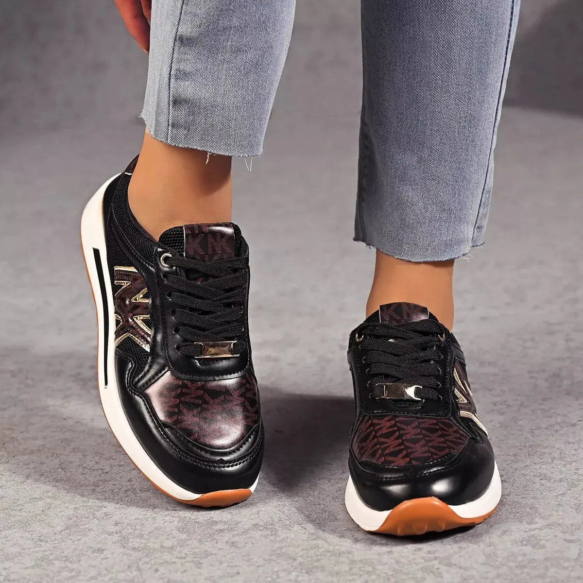Lace Up Round Toe Sneakers  Style Ratio