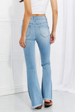 Vibrant MIU High Rise Button Flare Jeans  Style Ratio
