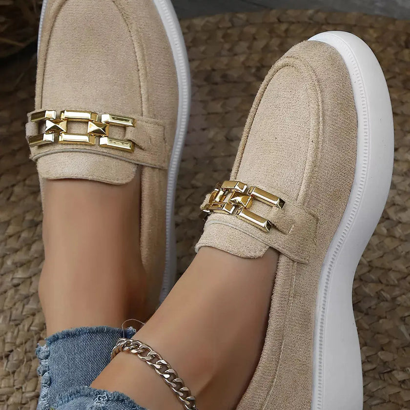 Round Toe Platform Slip-Ons  Style Ratio