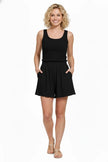 Zenana Woven Elastic Band Shorts With Pocket  Style Ratio