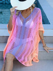 Rainbow Gradient Crochet Beach Cover Up  Style Ratio