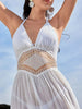 Crochet Waist Halter Sleeveless Cover Up  Style Ratio