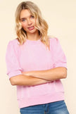 Haptics Half Sleeve Knit Top  Style Ratio