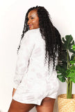 Double Take Floral Long Sleeve Top and Shorts Loungewear Set  Style Ratio