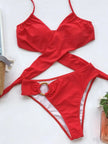 Halter Neck Two-Piece Bikini Set  Style Ratio