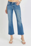RISEN Full Size Low Rise Crop Flare Jeans Plus Size  Style Ratio