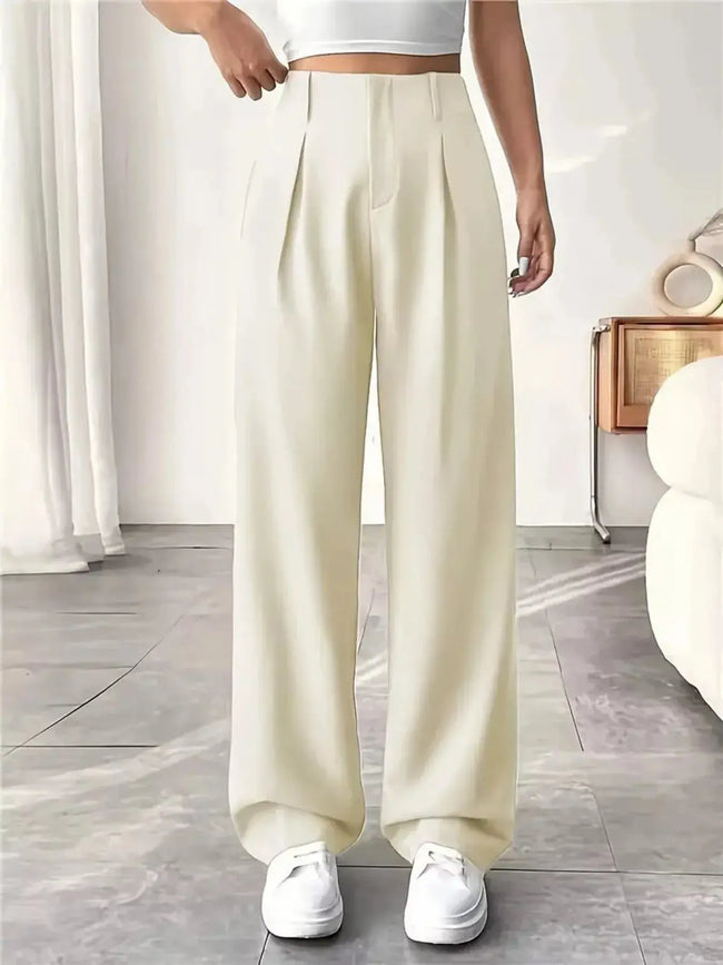 Wide Leg Pleated Pants  Style Ratio