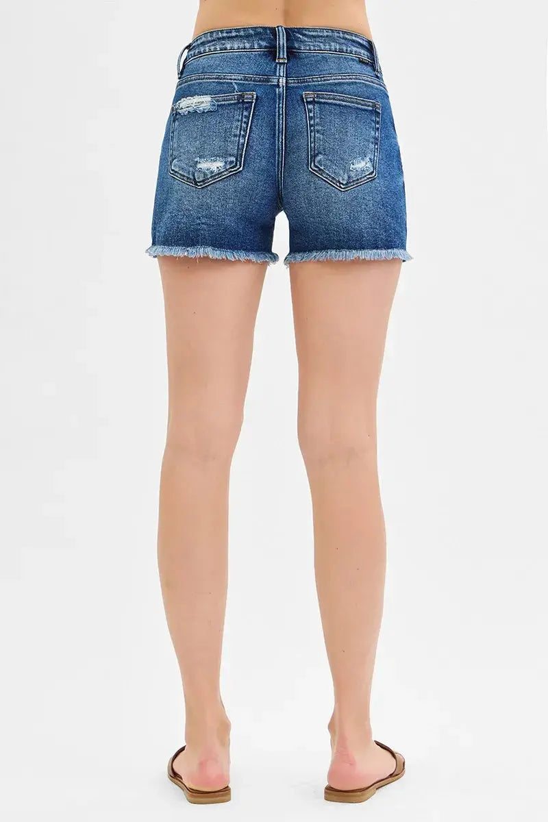 RISEN Denim Mid Rise Shorts  Style Ratio