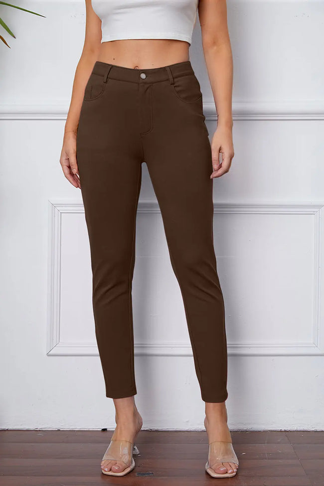 Basic Bae Stretchy Stitch Pants  Style Ratio