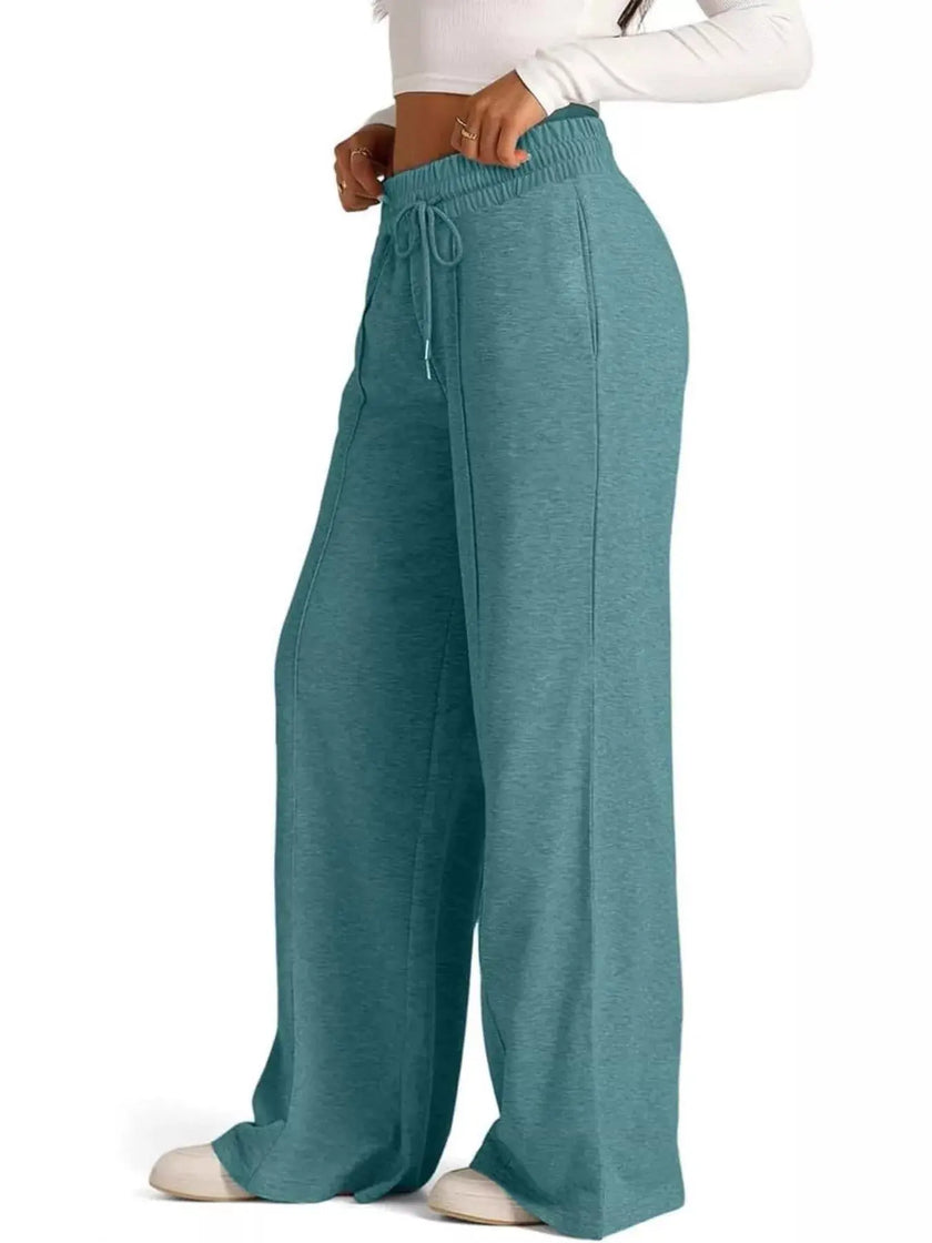 Wide Leg Drawstring Pants  Style Ratio