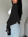 Cropped Knit Open Front Cardigan  Style Ratio