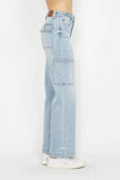 Judy Blue Full Size High Waist Straight Cargo Jeans  Style Ratio